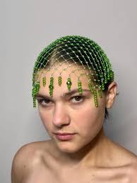 Green and Gold Wedding Veil