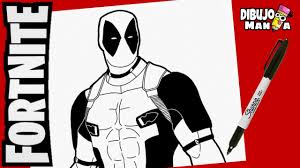 Dibujos De Fortnite Para Colorear De Deadpool