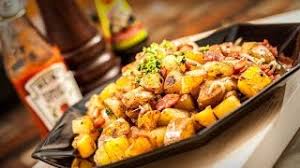Sprinkle with salt, garlic powder, and pepper. Sliced Fried Potatoes Cottage Fries Best Recipe Youtube