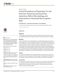 Dna spells evolution introductory video: Pdf Virtual Simulations As Preparation For Lab Exercises Assessing Learning Of Key Laboratory Skills In Microbiology And Improvement Of Essential Non Cognitive Skills