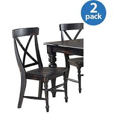 Generic Imagio Home Roanoke X Back Dining Side Chairs Set Of 2 Rubbed Black Walmart Com Side Chairs Dining Home Black Dining Side Chair