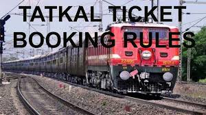 irctc tatkal ticket booking timing charges cancellation