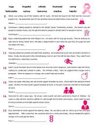 Breast cancer is one of the most common cancer types amongst women in the uk. Characteristics Worksheet And Task Cards Breast Cancer Awareness