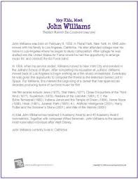 John Williams Free Hey Kids Meet The Composer Biography Digital Print Music Lesson Plans Teaching Music Elementary Music