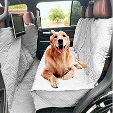 Amazon Com Deluxe Quilted And Padded Dog Car Back Seat Cover With Non Slip Back Best For Car Truck And Suv T Dog Car Seats Pet Car Seat Covers Pet Car