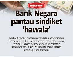 Satu negara dua sistem (hanzi: Bank Negara Pantau Sindiket Hawala