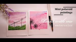 Get more out of your analog instant photography with the free polaroid originals . Aesthetic Polaroid Paintings Ii Watercolor Paintings Ii Little Home Youtube