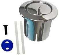 Bouton poussoir 3 et 6 litres, avec tige à couper pour WC Victoria