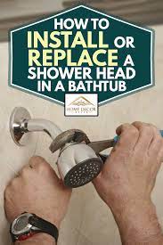 To install a shower to your bathtub, you need whenever you are modifying or installing a shower for your bathtub, make sure to turn off your main water supply to your house. How To Install Or Replace A Shower Head In A Bathtub Home Decor Bliss