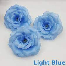 A double navy silk rose bud accented with natural rose leaves. 10pcs Light Blue Silk Artificial Roses Flower Head For Wedding Christmas Birthday Party New Year Festival Decor Fake Flowers Supply Elasticity Can Colorsupply Corporation Aliexpress