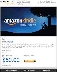 Amazon offers a variety of ways to purchase kindle gift cards including. 50 Amazon Kindle Gift Card R Books 2011 Redditgifts