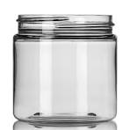 4 oz clear PET plastic single wall jar