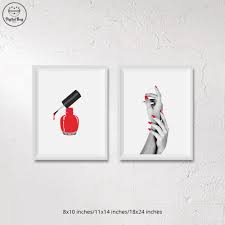 Nail Polish Art Nail Decor Nail Wall Art Nail Salon Nail Polish Gift N Decoracao De Salao De Manicure Projeto De Salao De Beleza Decoracao Salao De Beleza
