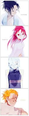 team taka sasuke karin suigetsu and jugo naruto shippuuden anime naruto anime naruto