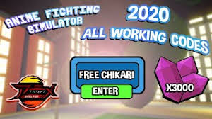 Redeem this code and get chikara shards. Anime Fighting Simulator Codes June 2020