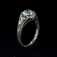 Edwardian Style Antique Inspired Engagement Ring White Gold Etsy Antique Inspired Engagement Rings Edwardian Engagement Ring Engagement Ring White Gold