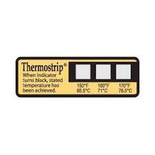Dishwasher safe labels | industrial strength adhesive labels. Thermostrip Dl Dishwasher Temperature Labels Three Temperature