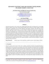 Ent300 case study report uitm and pressure. Pdf Prevalence Of Internet Usage And Academic Purpose Among Pre Degree Student A Case Study