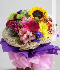Fresh flower delivery to philippines at affordable prices. A Bouquet Of Mixed Colorful Flowers