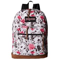 Black And White Jansport Backpack Jansport Right Pack Expressions Multi Black White Graphic Floral Backpack Bags Jansport Right Pack Jansport Floral Backpack
