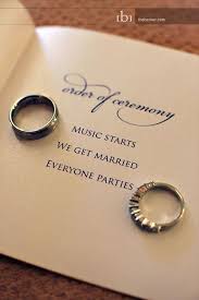 The Shortest Wedding Program Ever And Why It Pretty Much Rules Fun Wedding Dream Wedding We Get Married