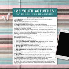 We did not find results for: 23 Lds Youth Activities That Can Be Done While Social Distancing
