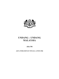 Perintah ini bolehlah dinamakan perintah perlesenan tenaga atom (kilang amang kecil) (pengecualian) 1994. Akta 304 Lpta