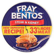 For someone who, since eating a revelationary the thing that raises the pudding head and shoulders above all other pie pretenders is, in my opinion, suet. Fray Bentos Steak Kidney 425g Tesco Groceries