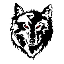 Black Wolf Logo Design Desain