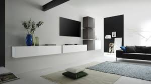 Petit Element Mural Suspendu Linery Ensemble Meuble Tv Meuble Tv Blanc Idee Meuble Tv
