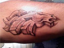 Bronco Tattoo 9 5 08 Denver Broncos Tattoo Tattoos White Tattoo