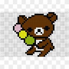 Cross stitch is one of those crafts that i'd really like to try. Rilakkuma Pixel Art Hd Png Download 880x581 1557406 Pngfind