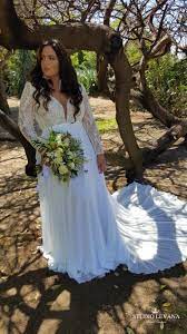 Plus Size Bohemian Wedding Gown With Long Detachable Sleeves For A Free Spirited Curvy Bride Marg Wedding Dress Long Sleeve Bohemian Wedding Gown Bridal Gowns