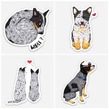 Black And White Blue Heeler Clipart Cattle Dog Sticker Cattle Dog Decal Heeler Decal Heeler Sticker Dog Stickers Blue Heeler 4 Pack 1 In 2020 Australian Cattle Dog Funny Australian Cattle Dog Blue Heeler Blue Heeler