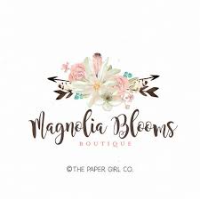 Wildflower Logo Flower Logo Florist Logo Event Planner Logo Etsy Flower Logo Florist Logo Event Planner Logo