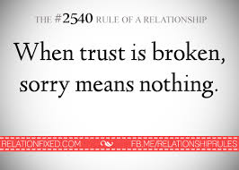 Trust Is Gone Broken Trust Relationship Quotes Words