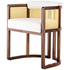 Shop our best selection of rattan / wicker kitchen & dining room chairs to reflect your style and inspire your home. Walnut Timber Rattan Linen Livingston Dining Room Chair For Sale At 1stdibs