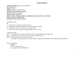 Index » educatie » didactica » proiect didactic clasa: Doc 1 Proiect Didacti1 Andreea Catalina Constantin Academia Edu
