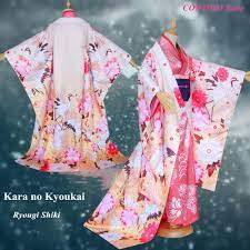 4.4 out of 5 stars 249. Anime Kara No Kyoukai Ryougi Shiki Version 3rd Fgo Kran Blume Hochzeit Kimono Floral Print Kleid Cosplay Kostum Kostenloser Versand Aliexpress