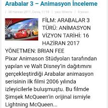 Arabalar 3 Animasyon Inceleme Nettenyazar Istanbul Ankara Izmir Bursa Antalya Adana Konya Gaziantep Sanliurfa Kocaeli Mersin Diyarbakir In 2020 Instagram