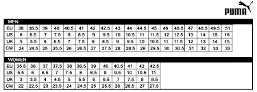 Puma Shoe Size Chart