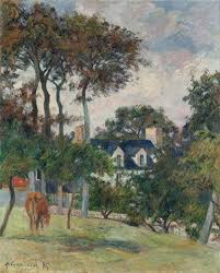 Paul Gauguin La Maison Blanche 1885 Paul Gauguin Glasgow Museum Painting
