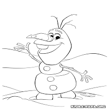 Ausmalbilder Eiskonigin Olaf
