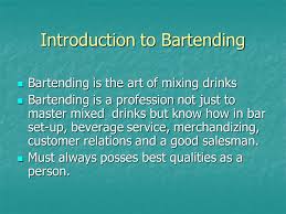 Welcome Bartending Seminar Ppt Download