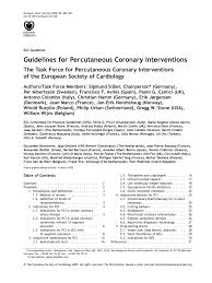 Cvcheck's australian national police check, formally known as a nationally coordinated criminal history check, is acic accredited and will detail all disclosable criminal history entries that are recorded for an individual in any australian police agency. Pdf Guidelines For Percutaneous Coronary Procedure