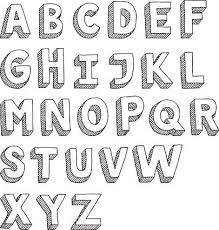 Hand Drawn Vector Drawing Of Driving Letters Suv In Cartoon Style Alphabet Schriftarten Buchstaben Zeichnen Schriften Alphabet