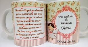 Caneca Personalizada Para Padrinhos De Batismo Caneca Personalizada De Batizado Dinda Canecas Personalizadas Canecas Lembrancinhas Para Padrinhos