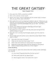 Buzzfeed staff the more wrong answers. The Great Gatsby Chapter 1 5 Quiz