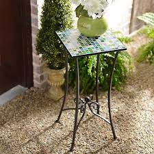 4.5 out of 5 stars with 4 ratings. Blue Green Mosaic Tile Plant Stand Kirklands
