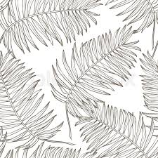 White paper pattern geometric abstract background. Jungle Leaves Seamless Vector Floral Stock Vector Colourbox